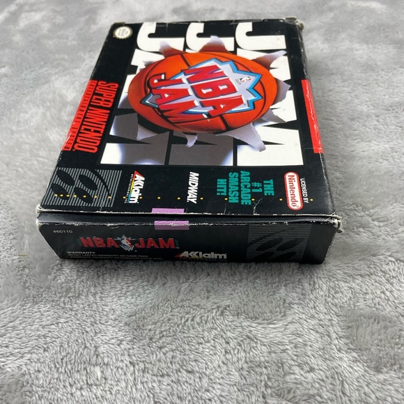 NBA Jam Super Nintendo SNES Authentic Original Tested Vintage Video Game CIB - Picture 10 of 12